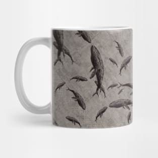 Grey and Black Ballena or Whales Mug